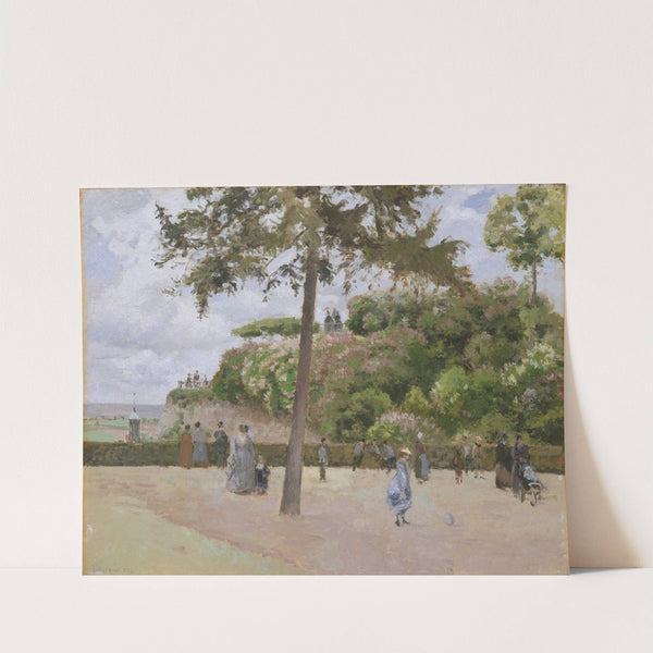 The Public Garden at Pontoise (1874) by Camille Pissarro