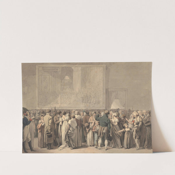 The Public In The Salon Of The Louvre, Viewing The Painting Of The ‘sacre’ (begun 1808) by Louis Léopold Boilly