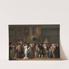 The Public Viewing David’s Coronation at the Louvre (1810) by Louis Léopold Boilly