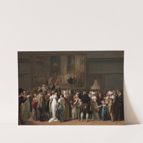 The Public Viewing David’s Coronation at the Louvre (1810) by Louis Léopold Boilly