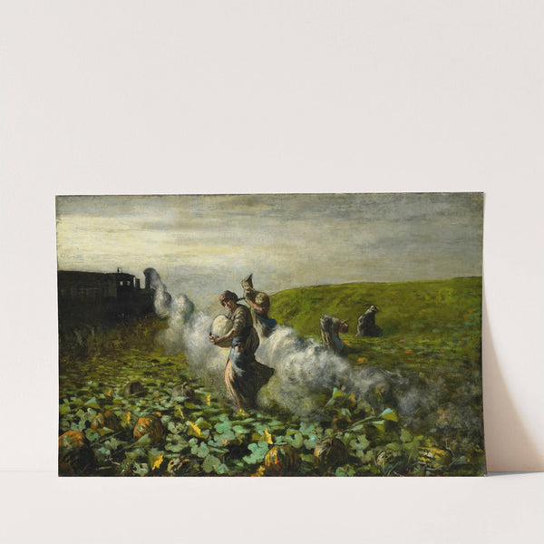 The Pumpkin Harvest by Giovanni Segantini