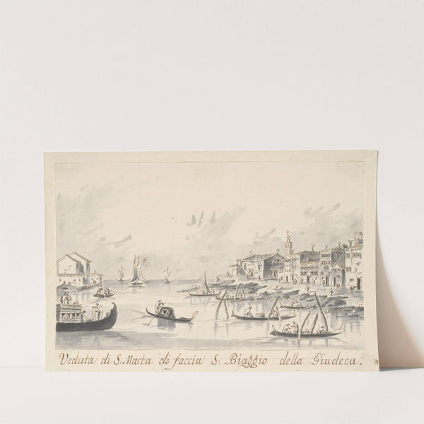 The Punta di Santa Marta, Opposite the Giudecca by Giacomo Guardi