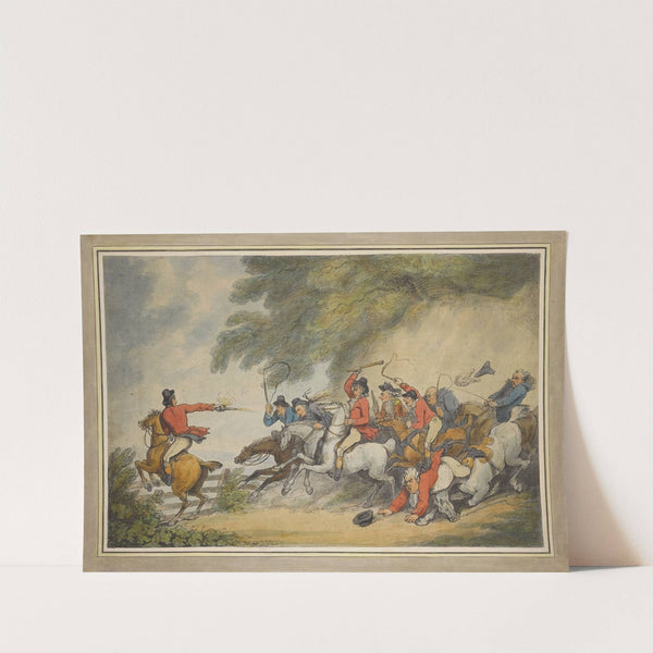 The pursuit (1790) by Thomas Rowlandson