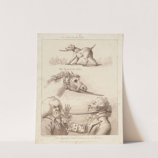 The Puzzle for Turk, Frenchman, or, Christian (1791) by Henry William Bunbury