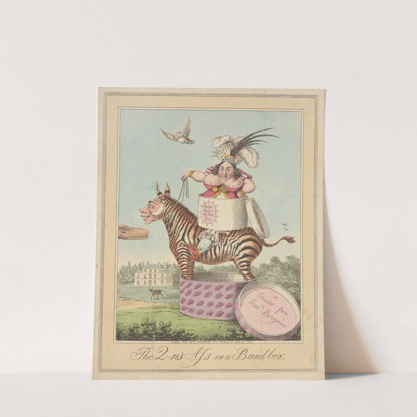 The Q-n’s ass in a band-box (1821) by Theodore Lane