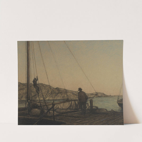 The Quay by Karl Nordström