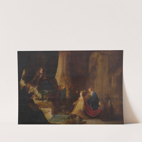 The Queen Of Sheba Before King Salomon by Jacob Willemsz. de Wet