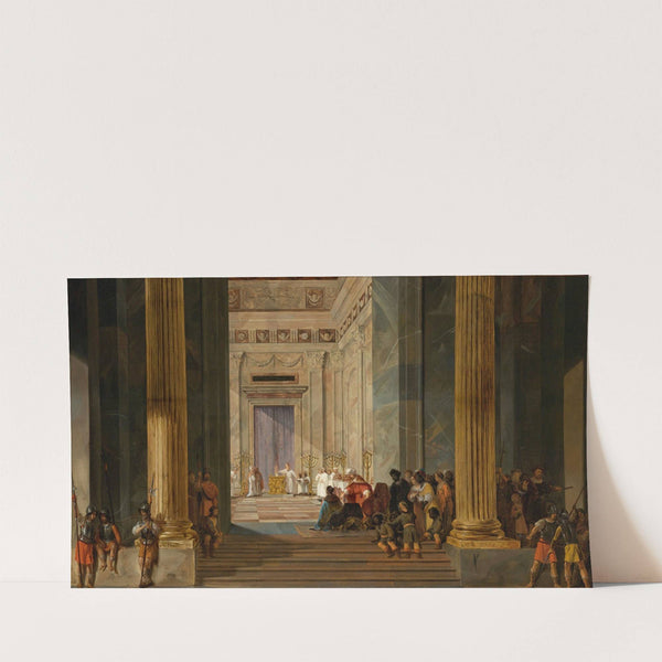 The Queen Of Sheba Before The Temple Of Solomon In Jerusalem (1657) by Salomon de Bray