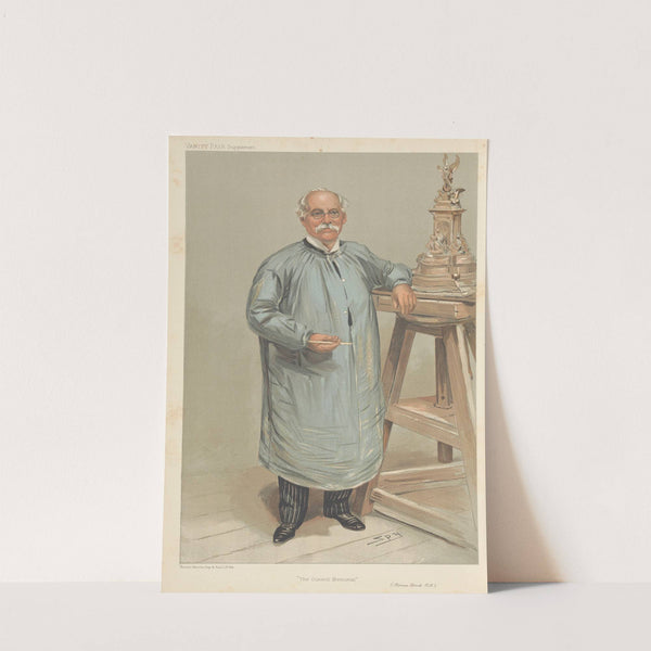 ‘The Queen’s Memorial’. Thomas Brock 21 September 1905 (1905) by Leslie Matthew Ward