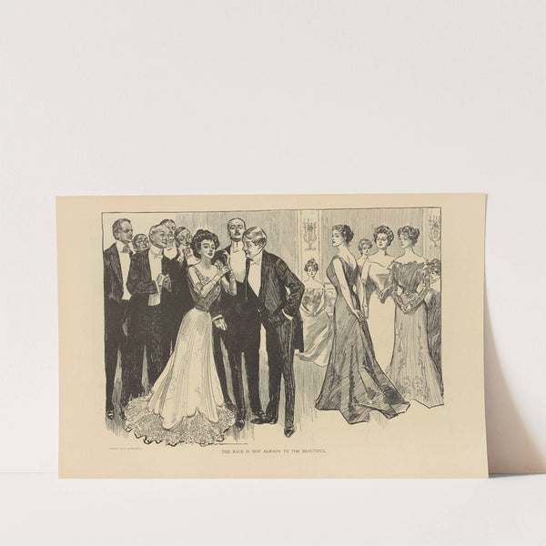 The race is not always to the beautiful (1893-1900) by Charles Dana Gibson