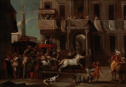 The Race of the Berber Horses, Rome