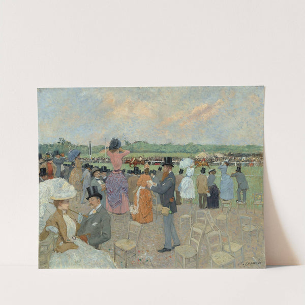 The Races at Longchamp (c. 1891) by Jean-Louis Forain