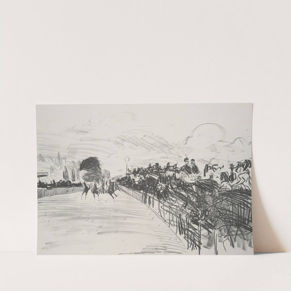 The Races (Les Courses) (1865–72) by Édouard Manet