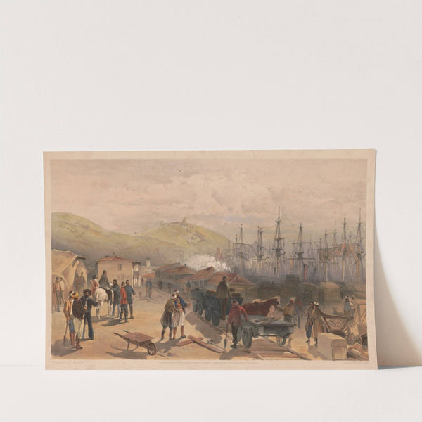 The railway at Balaklava, looking south (1855) by William Simpson