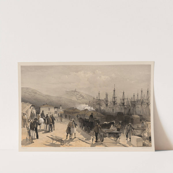 The railway at Balaklava, looking south. (1855) by William Simpson