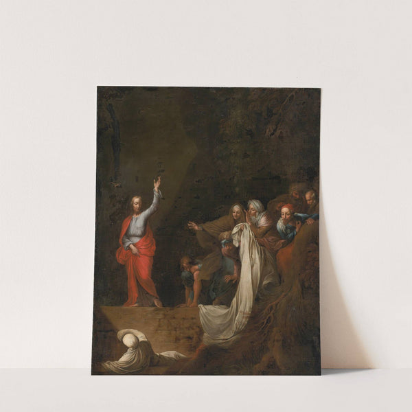 THE RAISING OF LAZARUS by Follower of Salvator Rosa