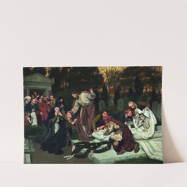 The Raising of Lazarus by Eduard Karl Franz Von Gebhardt