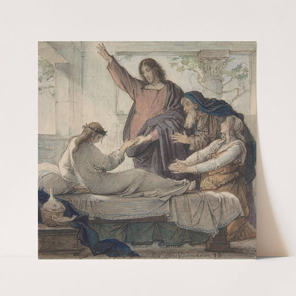 The Raising of the Daughter of Jairus by Eduard Julius Friedrich Bendemann