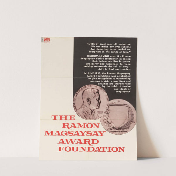 The Ramon Magsaysay Award Foundation by U.S. Information Agency