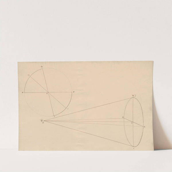 The range of vision represented by a cone by David Humbert de Superville