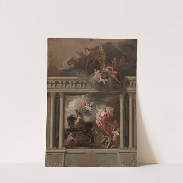 The Rape of Proserpine, design for the staircase of Devonshire House, London (ca. 1704) by Louis Laguerre