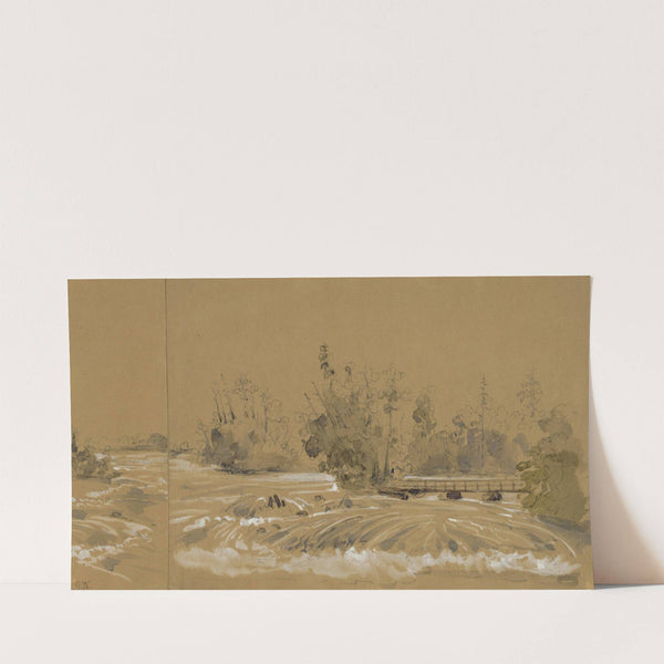 The rapids above the American falls, Niagara (1853) by George Wallis