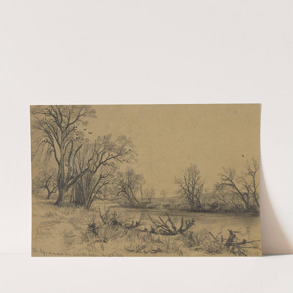 The Rappahannock River below the Station, Jan. 28, 1864 by Edwin Forbes