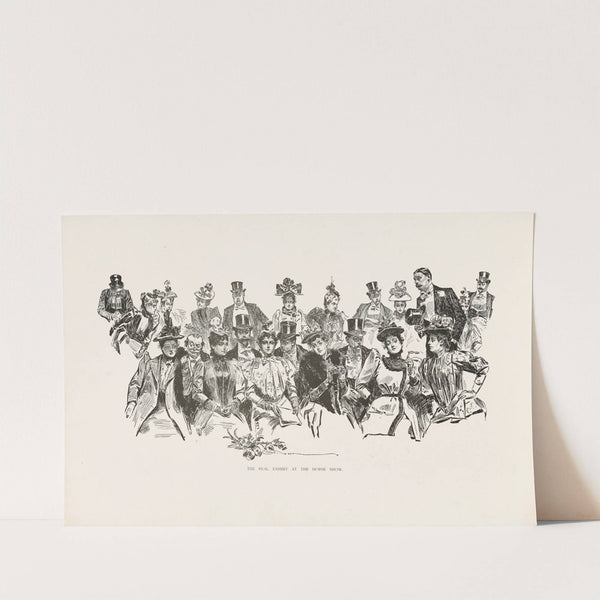 The real exhibit at the horse show (1896) by Charles Dana Gibson