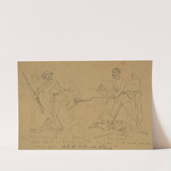 The rebs lament on leaving Penn., 'You want us back in the Union, and now we've come you won't let us stay' by Edwin Forbes