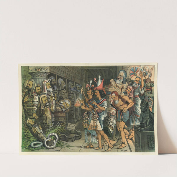 The receiving-vault of the Republican politicians who defied public morality (1884) by Bernhard Gillam