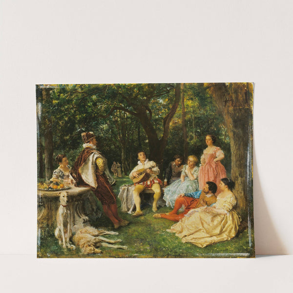 The Recital (1852-3) by Ernest Meissonier