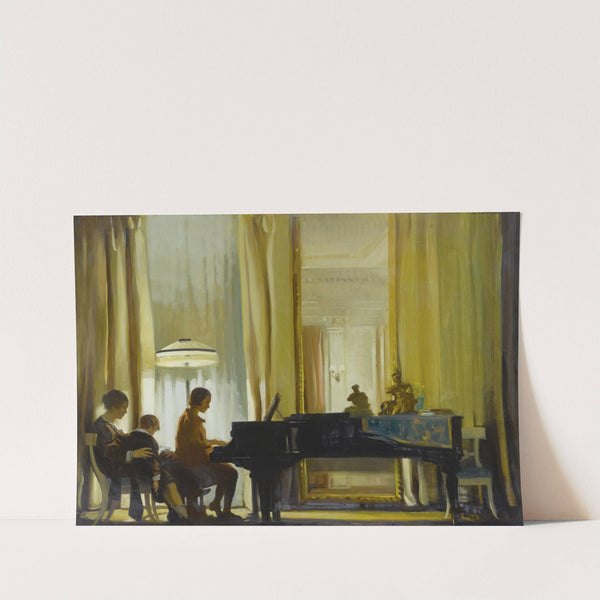 The Recital (Drawing Room, Town House) by John Christen Johansen