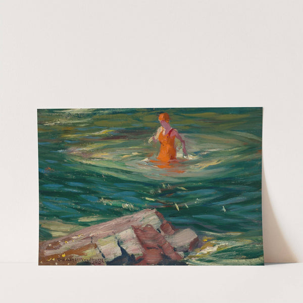 The Red Bathing Suit by Charles Herbert Woodbury