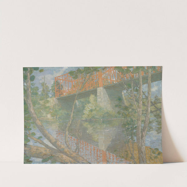 The Red Bridge (1895) by Julian Alden Weir