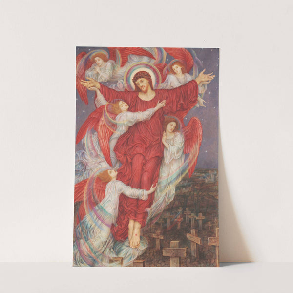 The Red Cross (circa 1918) by Evelyn De Morgan