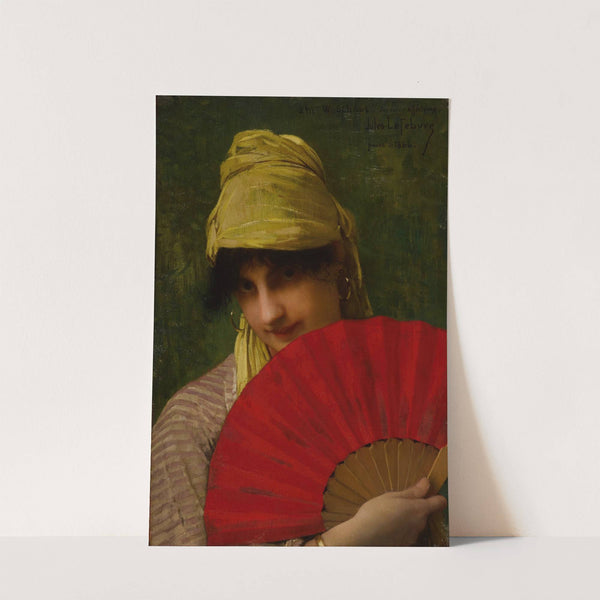 The Red Fan (1886) by Jules Joseph Lefebvre