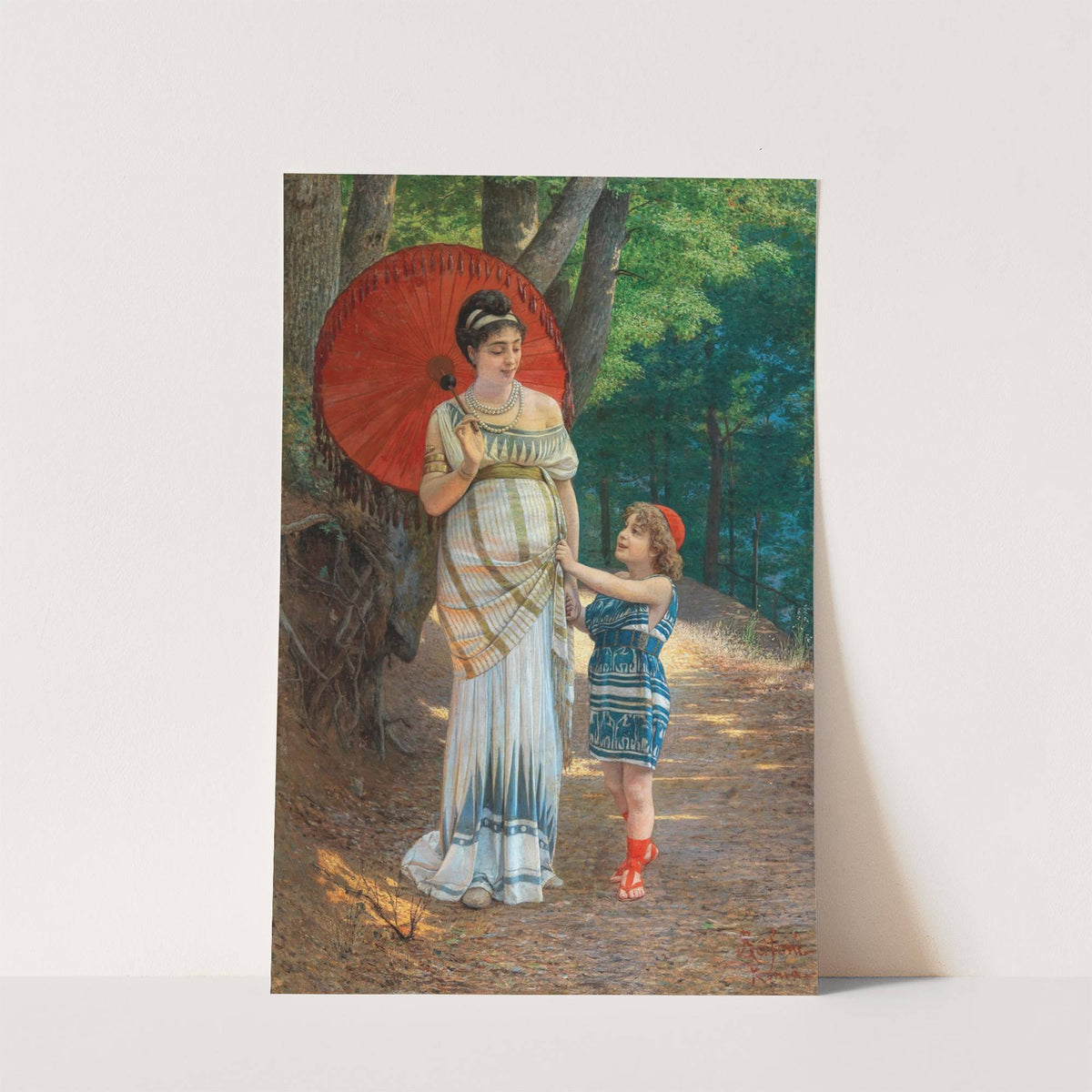 The red parasol by Anatolio Scifoni