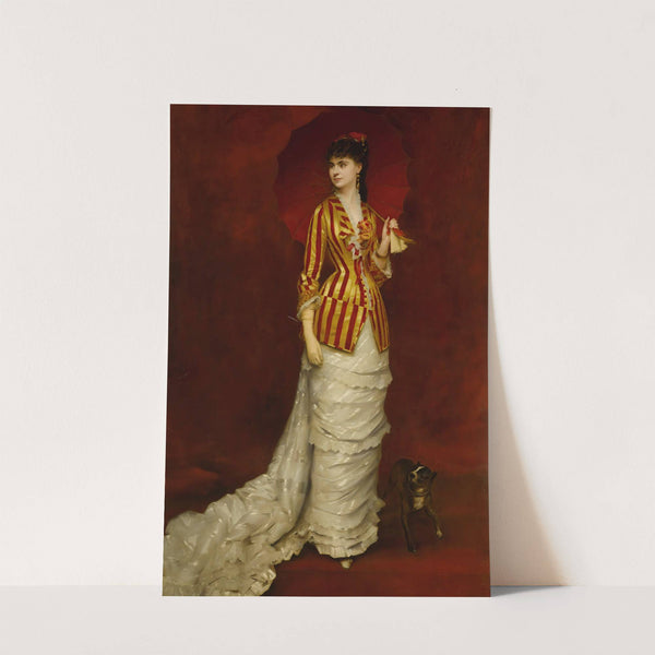 The Red Parasol by Edouard Alexandre Sain