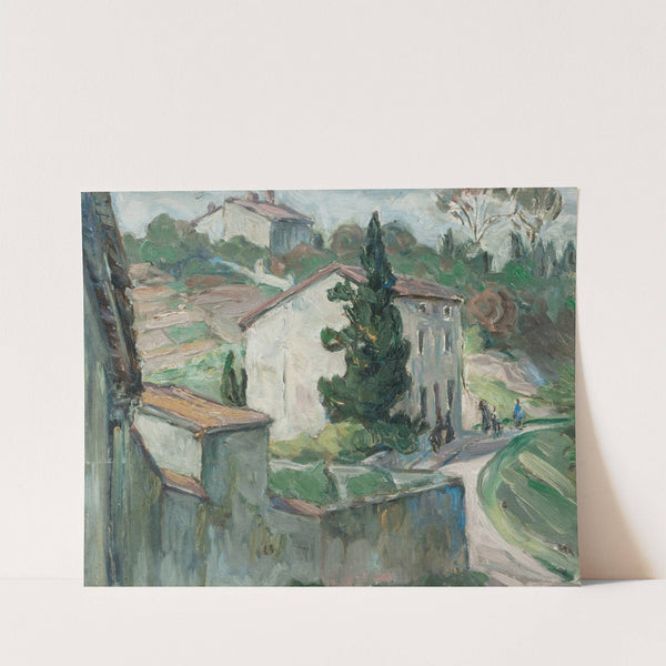 The Red Roofs. Study from the South of France by Anna Boberg