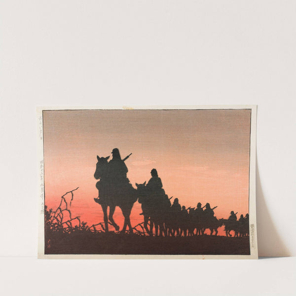 The Red Setting Sun (1937) by Kawase Hasui