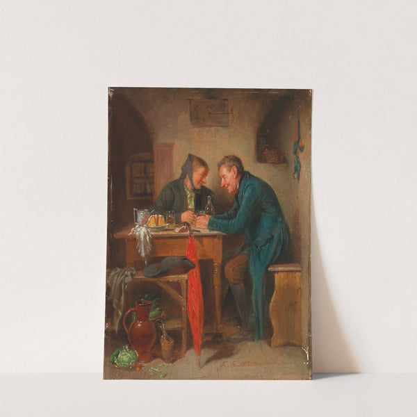 The Red Umbrella by Friedrich Friedländer