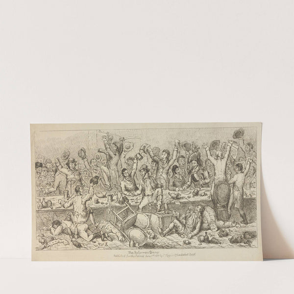 The Reformers’ Dinner (1809) by Samuel de Wilde