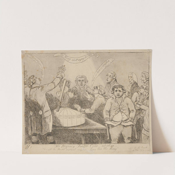 The regency twelfth cake not cut up (1789) by James Sayers