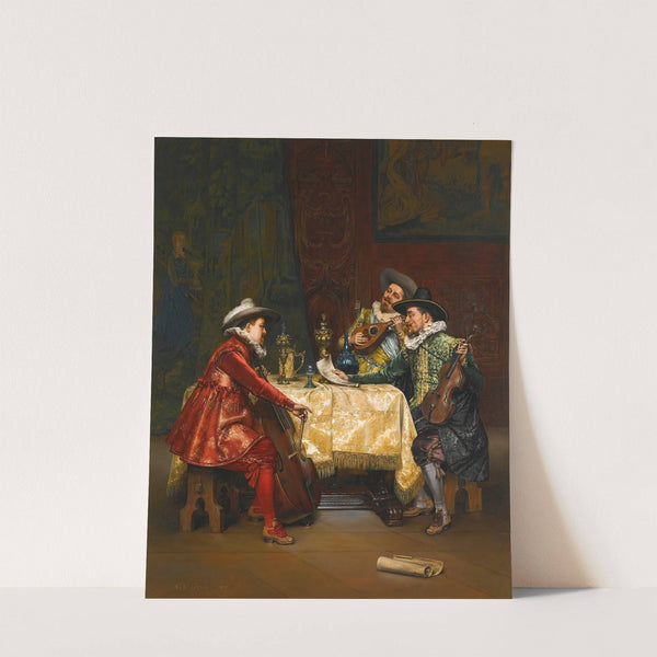 The rehearsal (1897) by Adolphe-Alexandre Lesrel