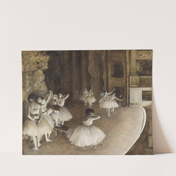 The Rehearsal of the Ballet on Stage (1874) by Edgar Degas
