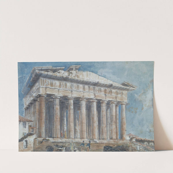 The removal of the Sculptures from the Pediments of the Parthenon by Elgin by Sir William Gell
