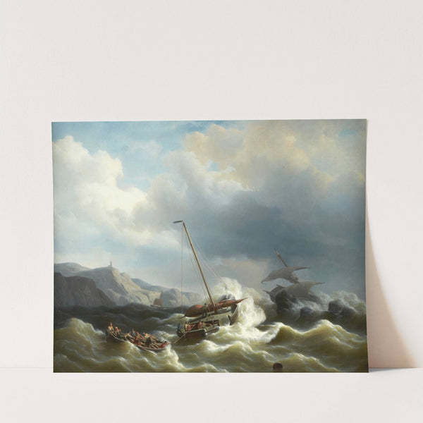 The Rescue Party by Petrus Johannes Schotel