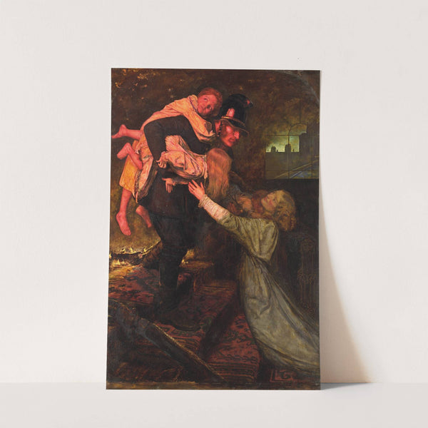 The rescue by Sir John Everett Millais