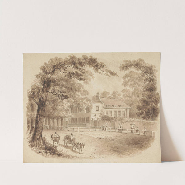 The Residence of George Stevens, F.R.S. by John Thomas Smith