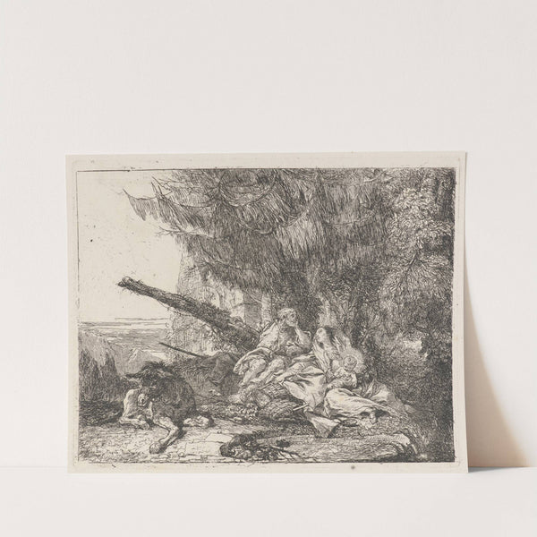 The Rest on the Flight (1750–1753) by Giovanni Domenico Tiepolo
